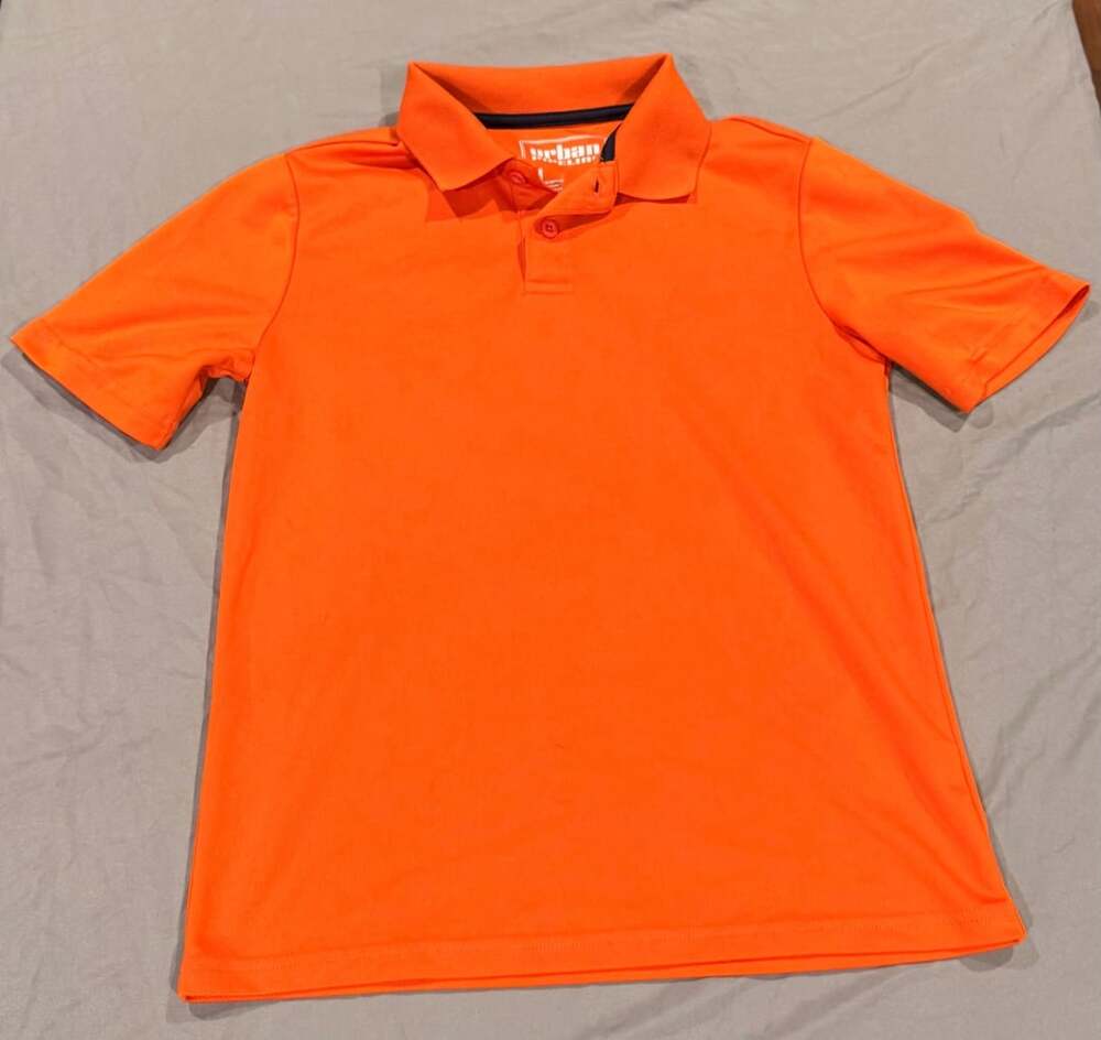Urban Pipeline Orange Short Sleeve Polo Shirt Medium